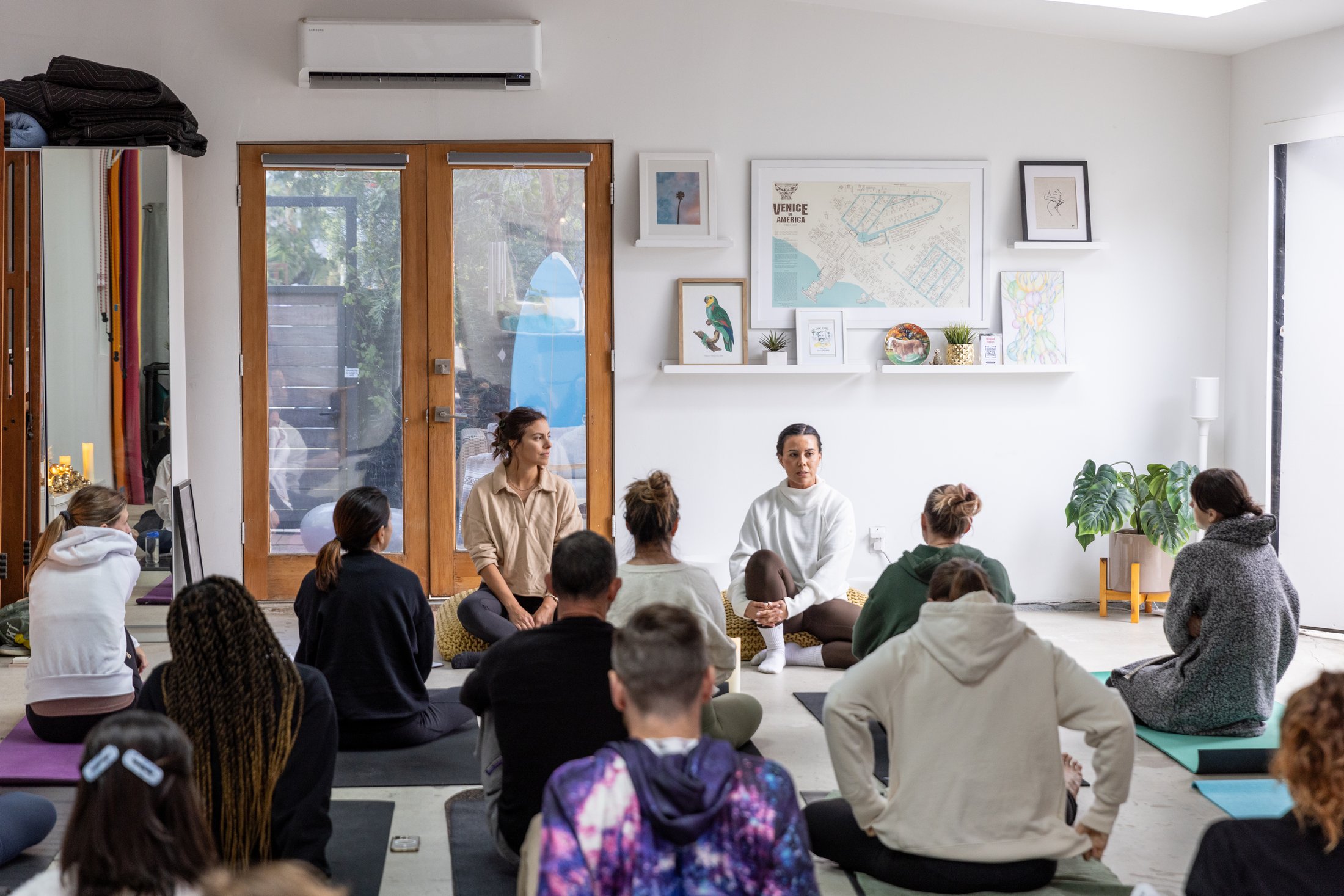 A community gathering at Milwood Studios