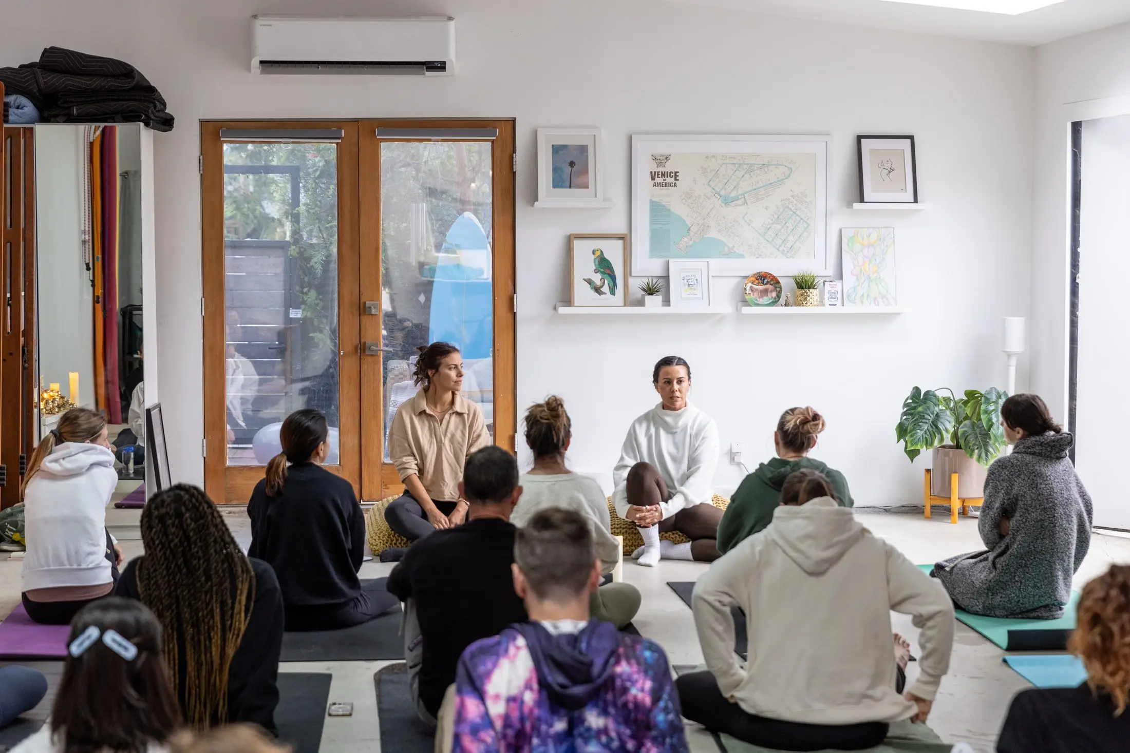 A community gathering at Milwood Studios
