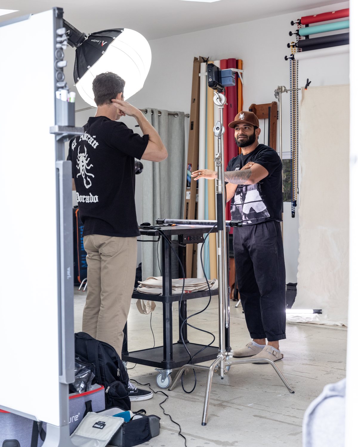 Gitana — on set